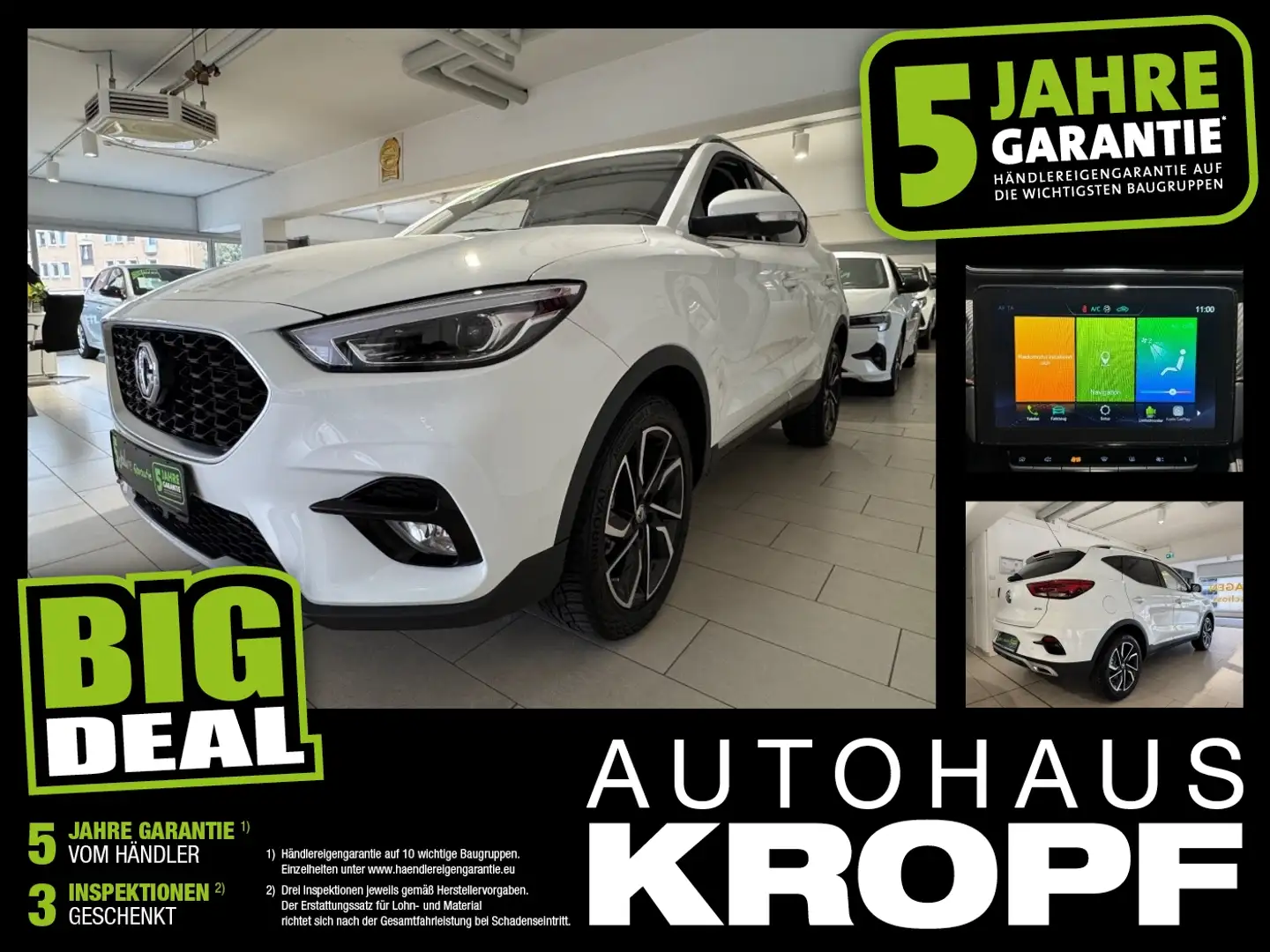 MG ZS 1.0 T-GDI Luxury Fin.ab 2,99% LED+Navi+SHZ+PDC Bianco - 1