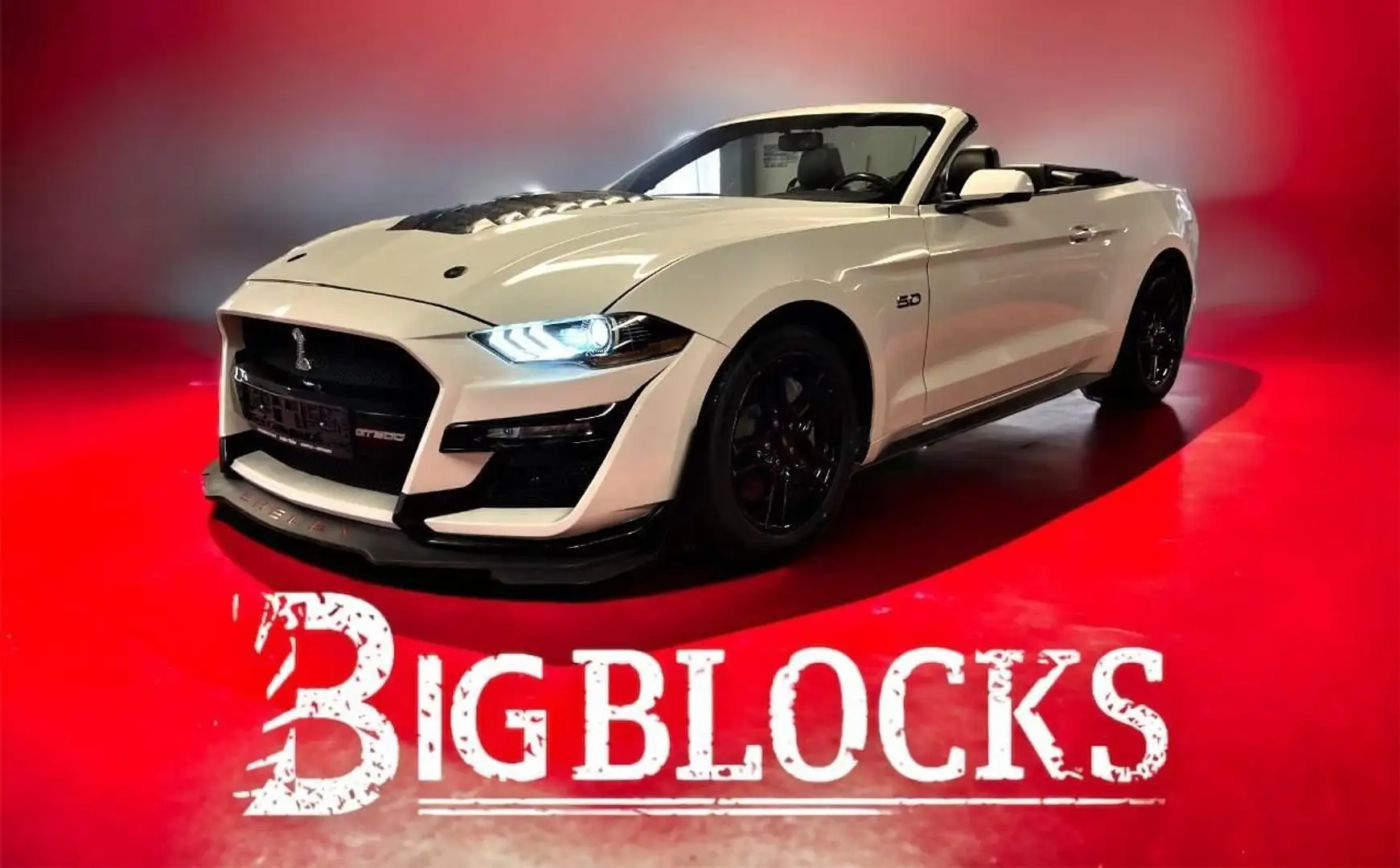 Ford Mustang Cabrio GT 5,0 Ltr. V8 450PS Shelby-Ki... Wit - 1
