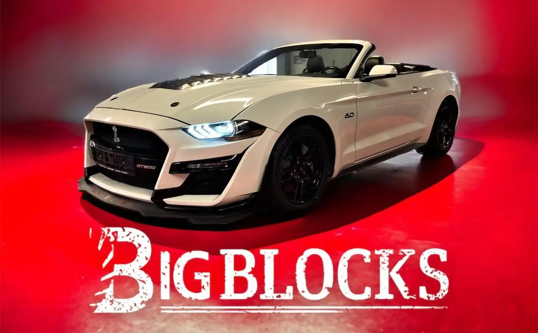Ford Mustang Cabrio GT 5,0 Ltr. V8 450PS Shelby-Kit*10-Gang-... Blanc - 1