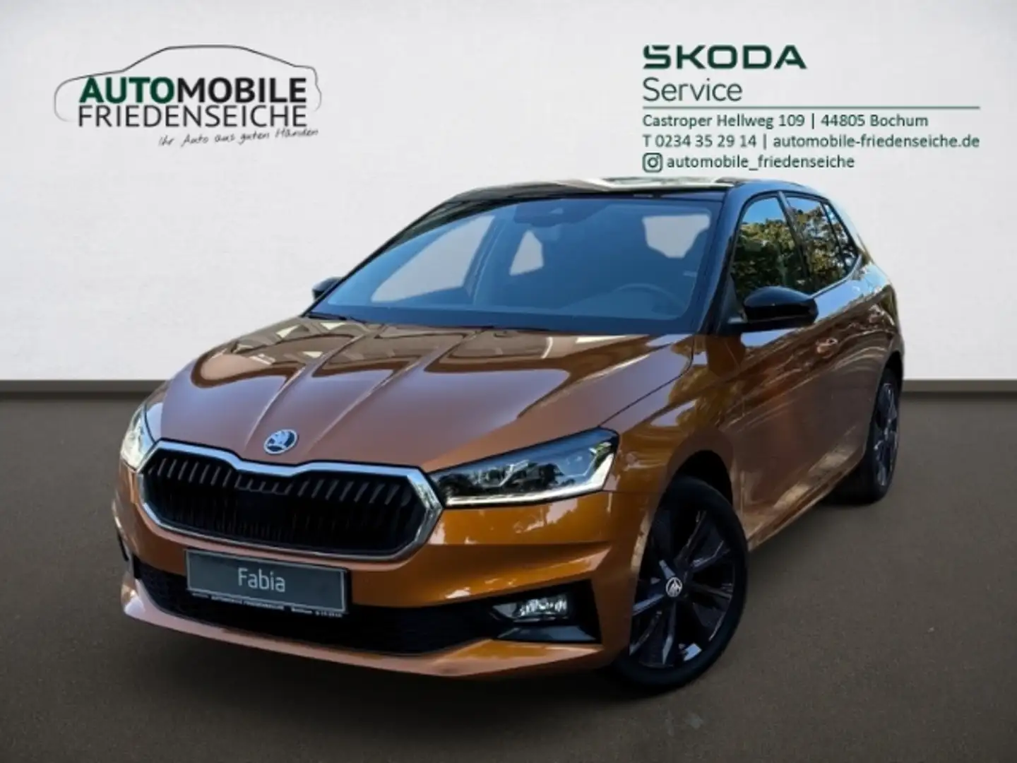 Skoda Fabia Style 1.0 TSI 81 KW Navi Pano Clima 17'' Orange - 1