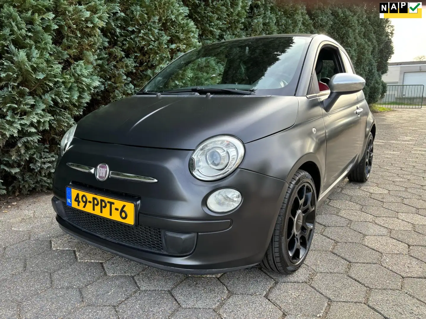 Fiat 500 0.9 TwinAir | Satin Black Noir - 1