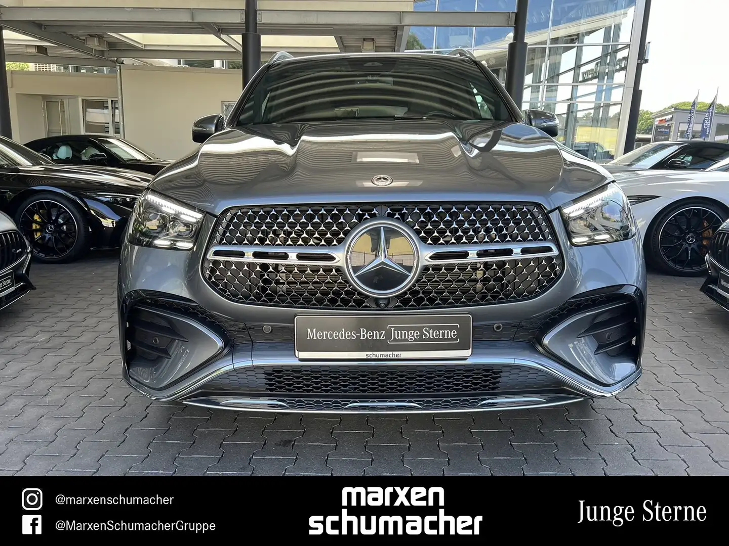 Mercedes-Benz GLE 350 GLE 350 de 4M AMG AHK+Burm+HuD+360°+Memory+Distr Grau - 2