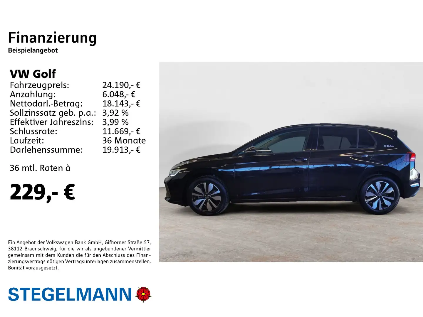 Volkswagen Golf VIII 1.5 TSI Facelift Goal *AHK*LED*Navi* Schwarz - 2