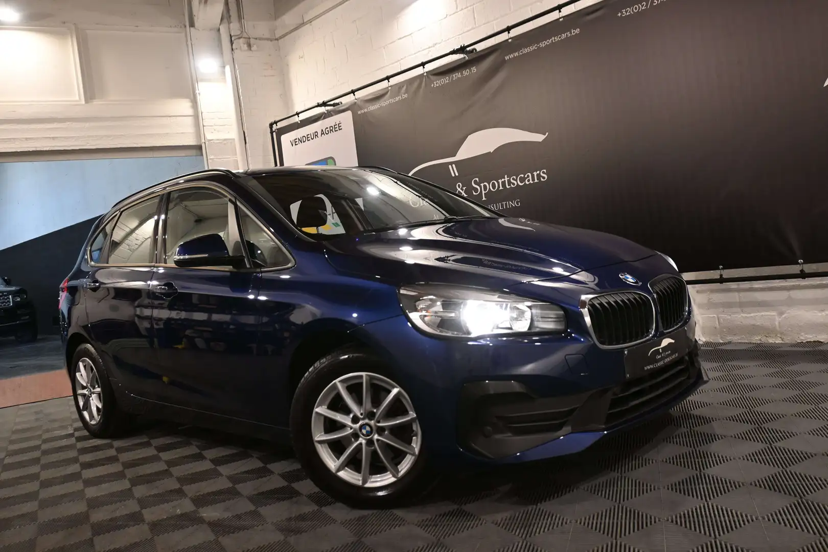BMW 216 216d Active Tourer Euro 6d / CUIR / GPS NAVI Bleu - 2