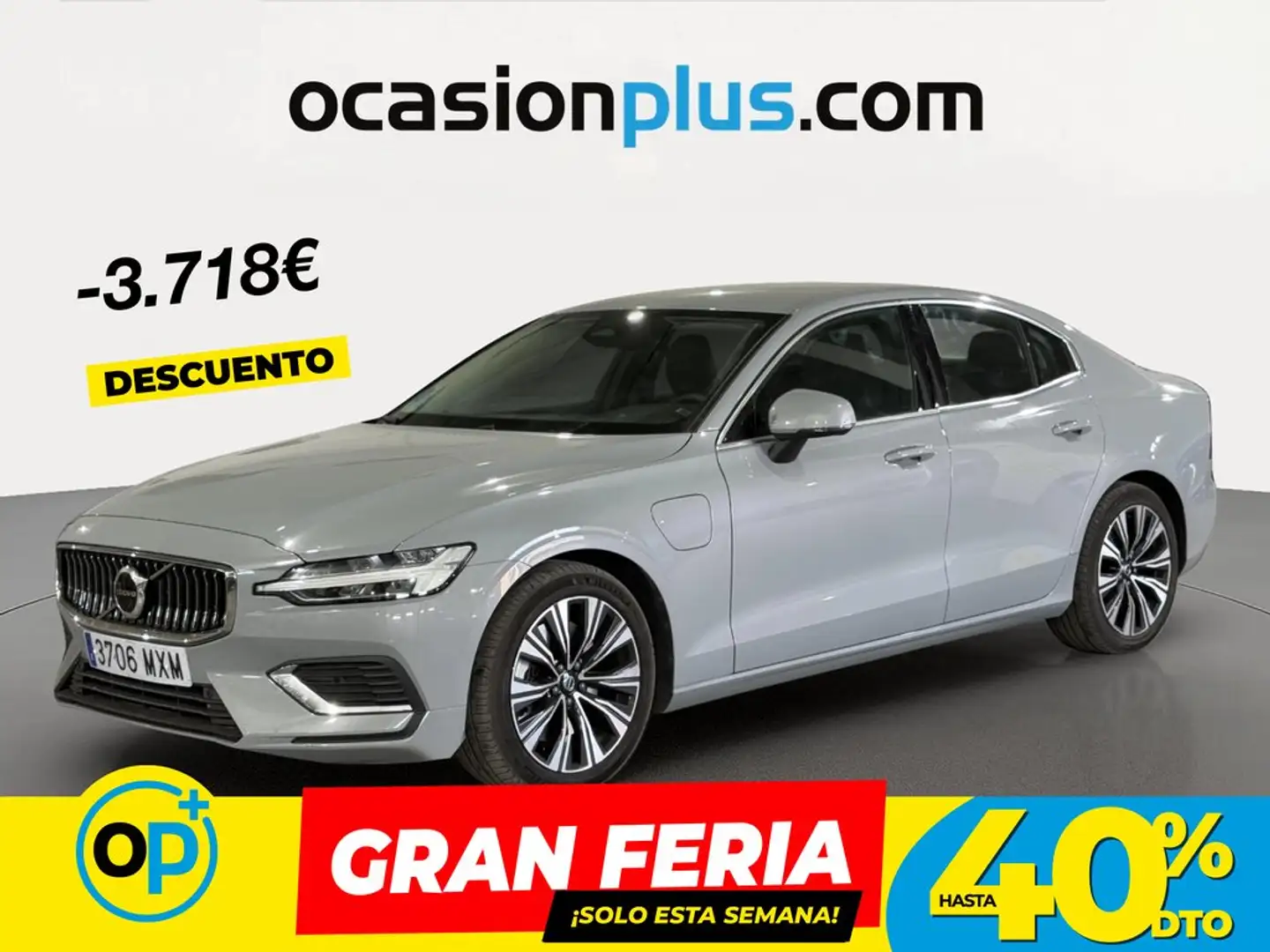 Volvo S60 T8 Plus Gris - 1