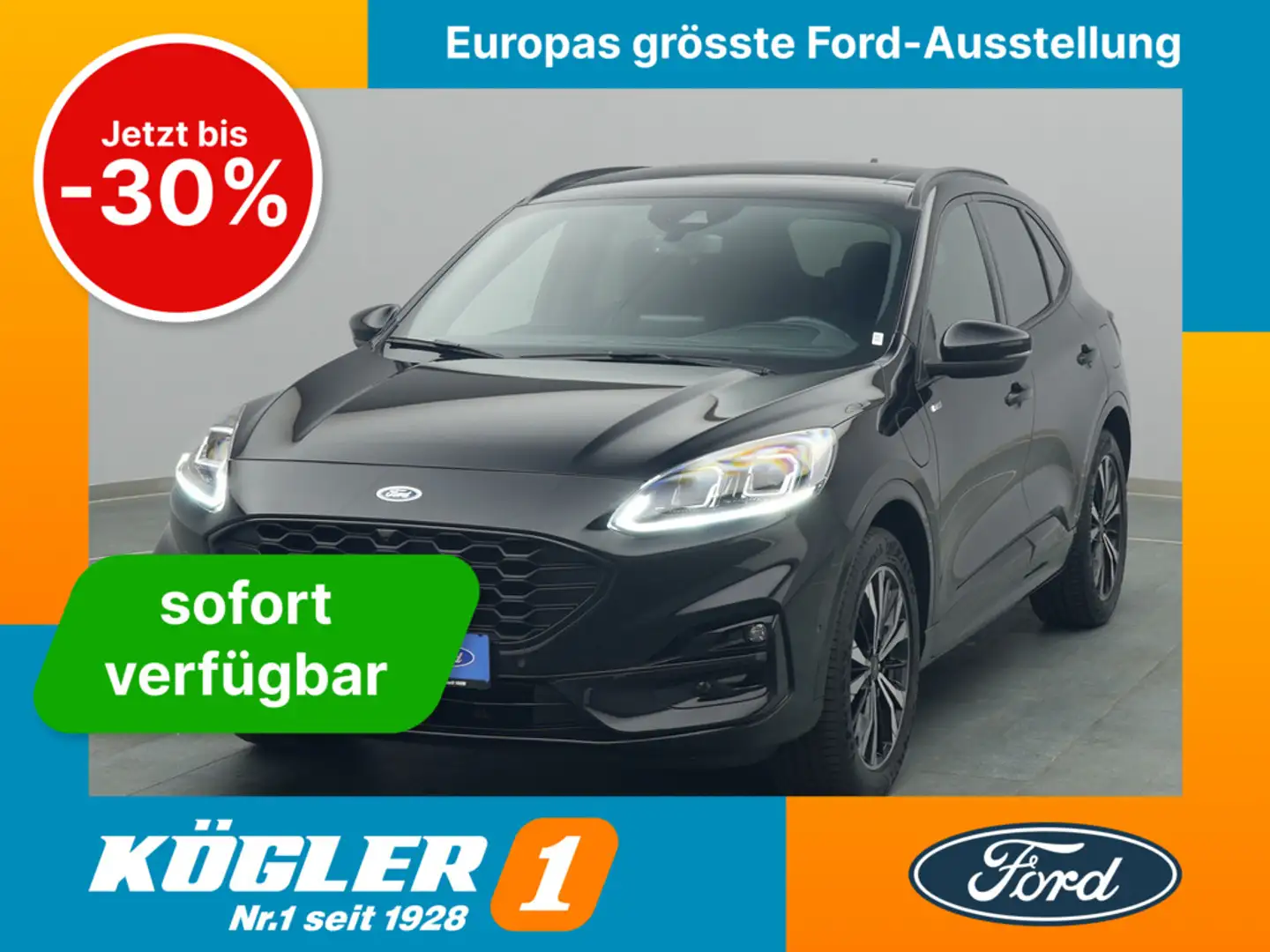 Ford Kuga ST-Line X 225PS PHEV Aut./Techno&Winter-P. Noir - 1