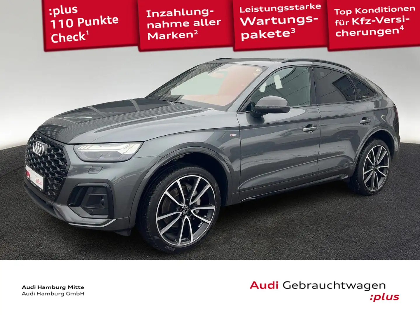 Audi Q5 50 TDI S line quattro tiptr. Standh Gris - 1