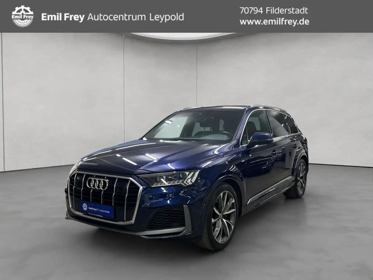 Audi Q7 50 TDI quattro tiptronic S line AHK Modrá - 1