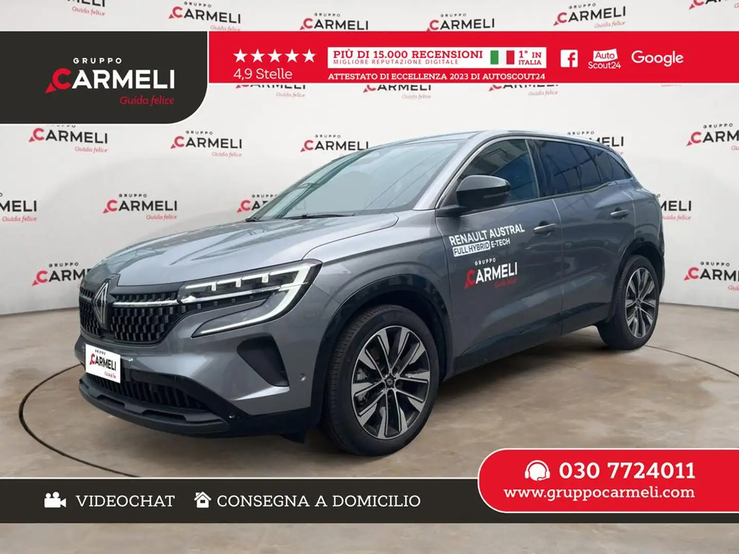 Renault Austral 1.2 E-Tech full hybrid Techno 200cv Gris - 1
