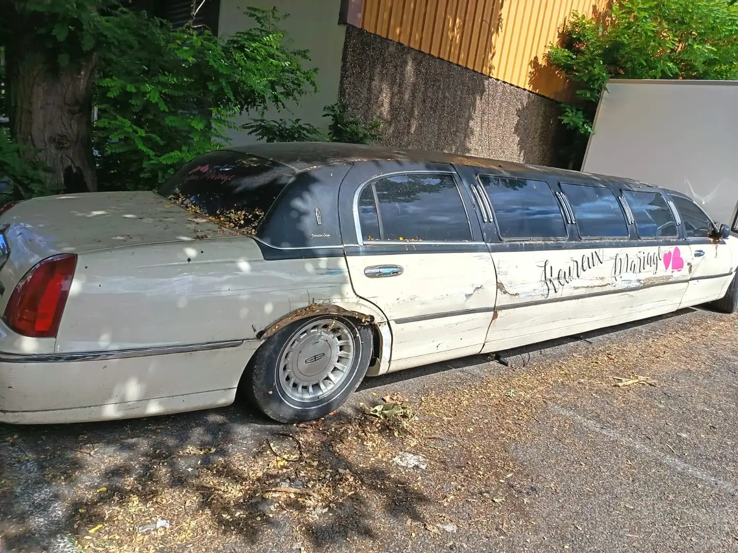 Lincoln Town car limousine Wit - 2
