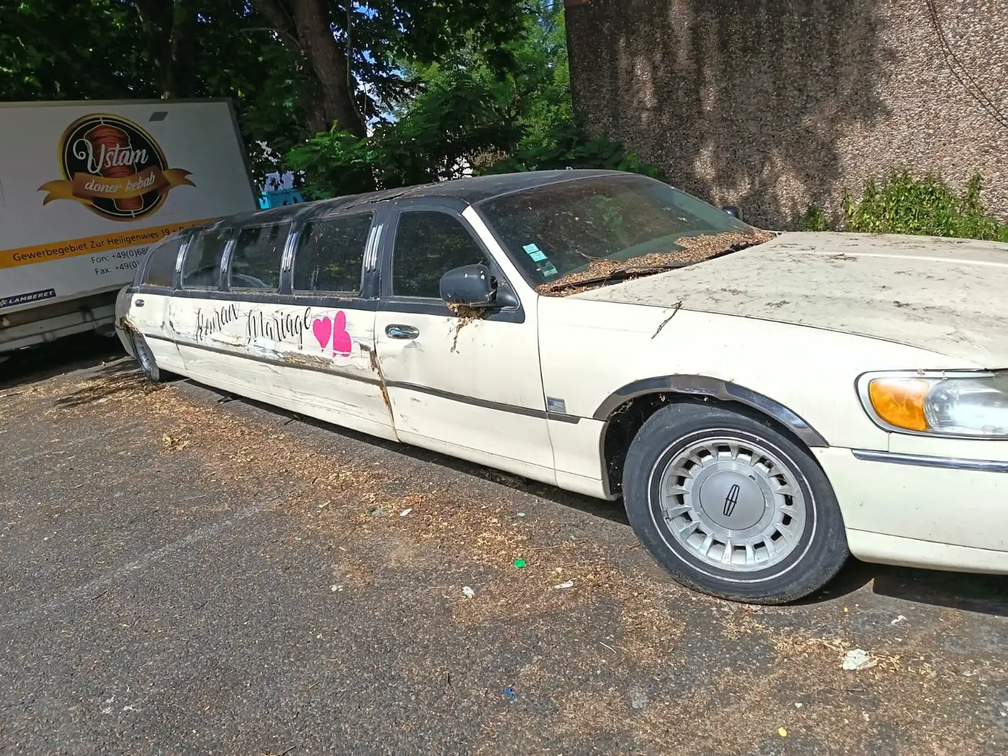 Lincoln Town car limousine Wit - 1