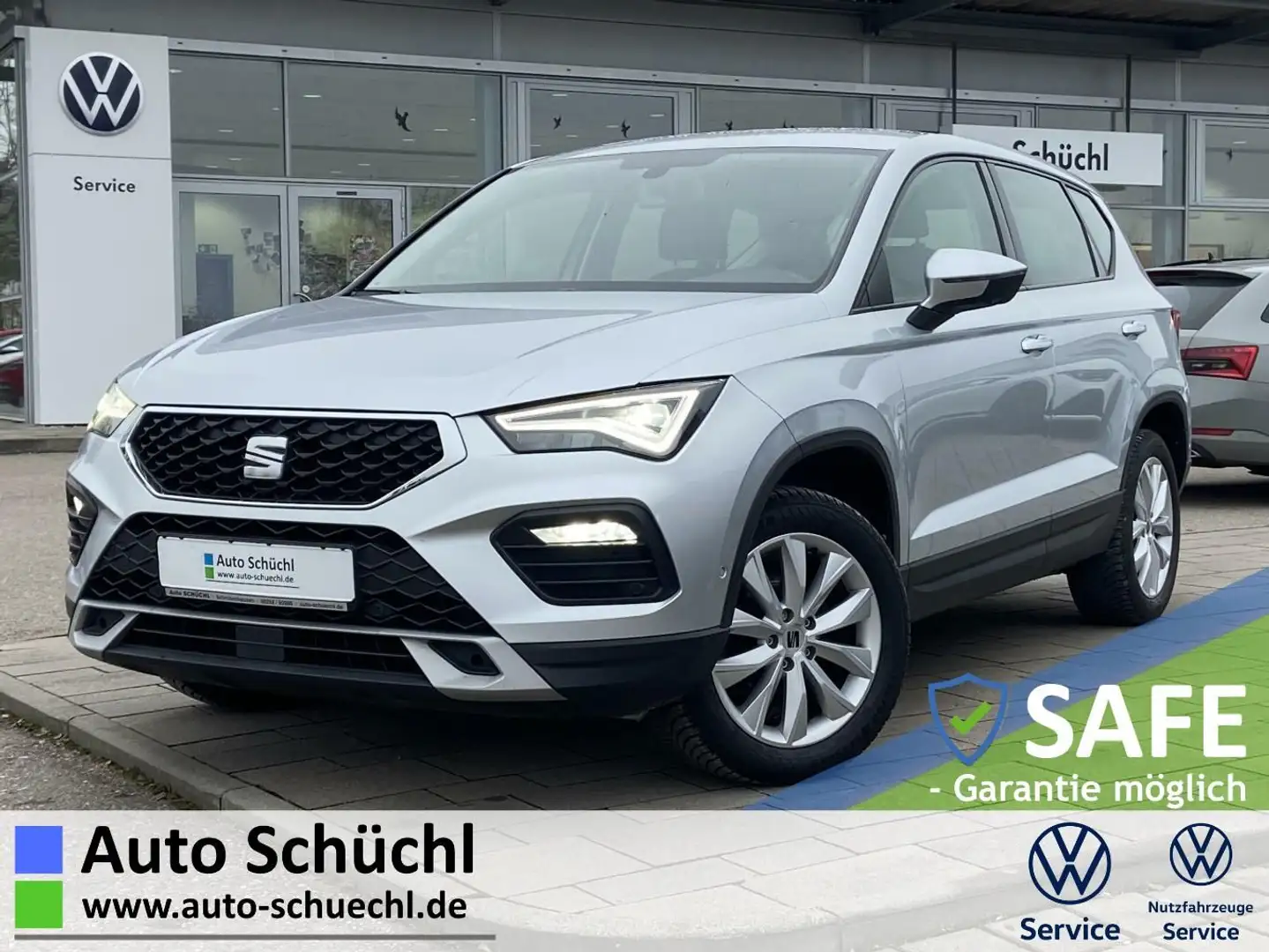 SEAT Ateca 2.0 TDI DSG 4-DRIVE Style NAVI-PRO+LED+PAR Silber - 1