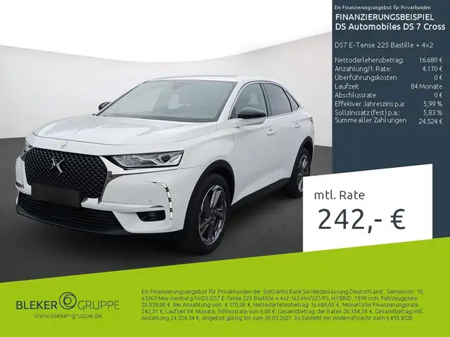 DS Automobiles DS 7 Crossback DS7 E-Tense 225 Bastille + 4x2