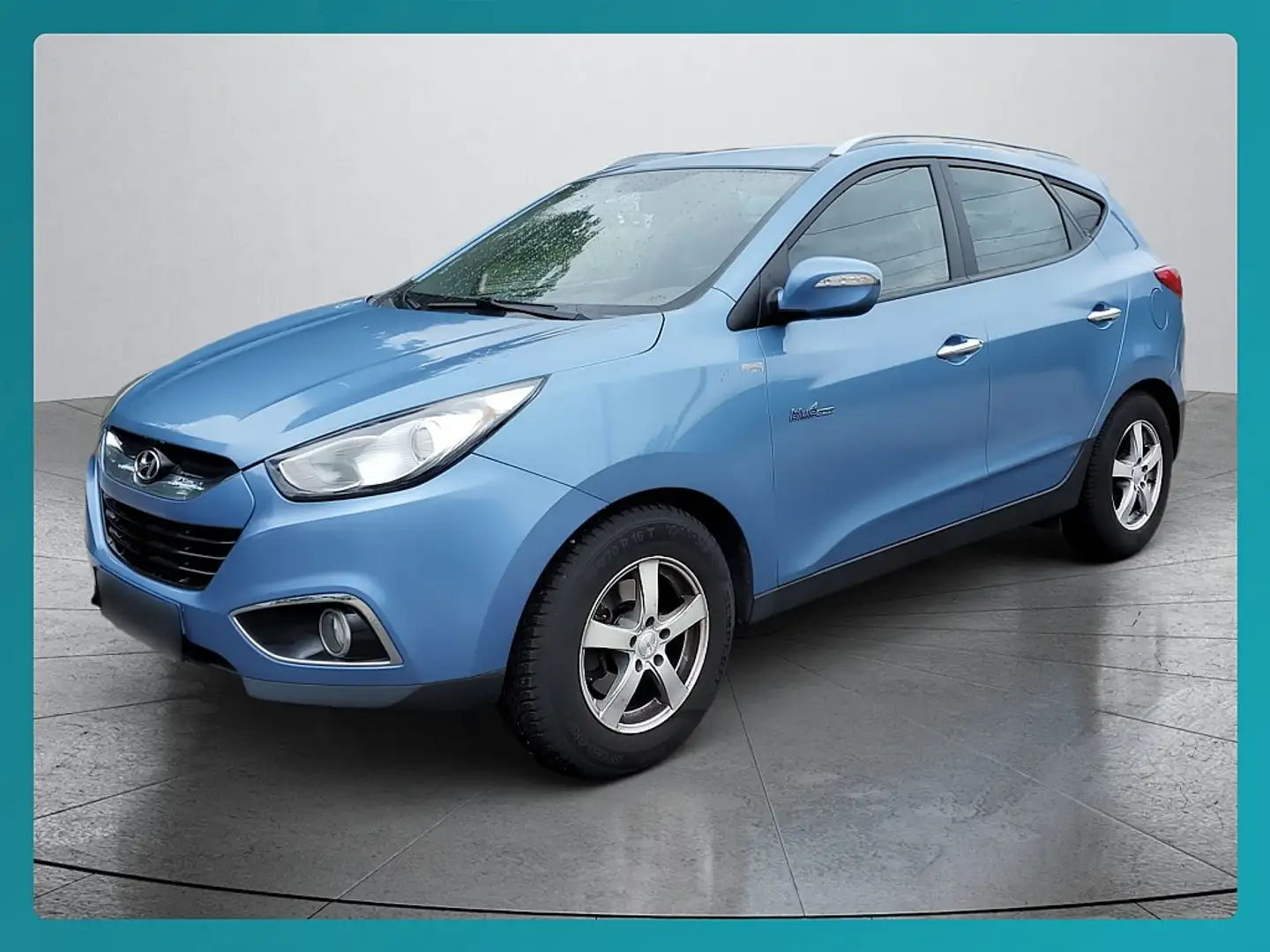 Hyundai iX35 1,7 CRDi *Teilleder*Sitzhzg*AHK*8-fach*ACC* Modrá - 1