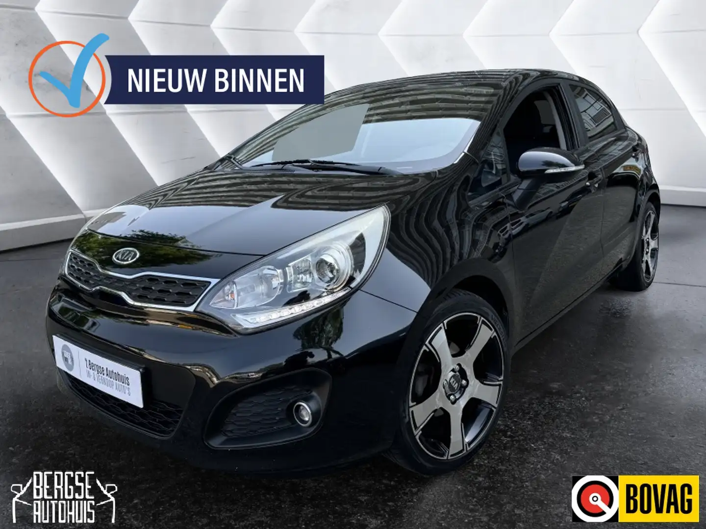 Kia Rio 1.2 CVVT Plus Pack Led Airco Lmv Nap Zwart - 1