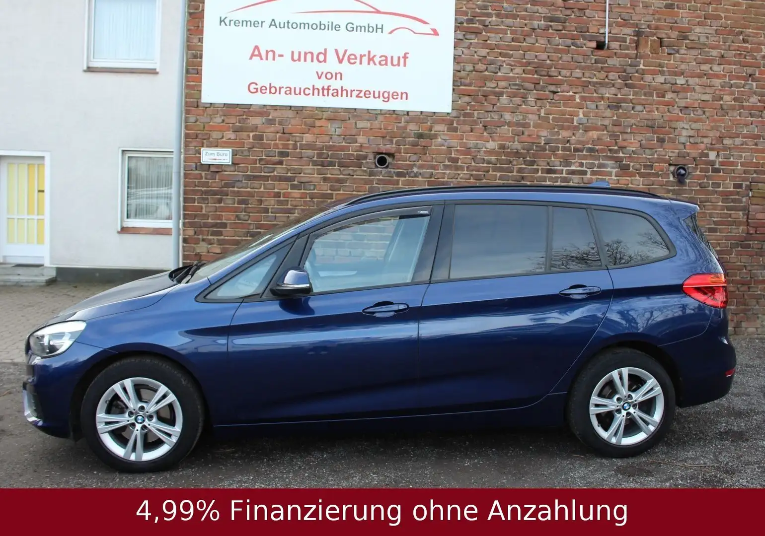 BMW 218 Advantage | TÜV neu | 7-Sitzer Blau - 2