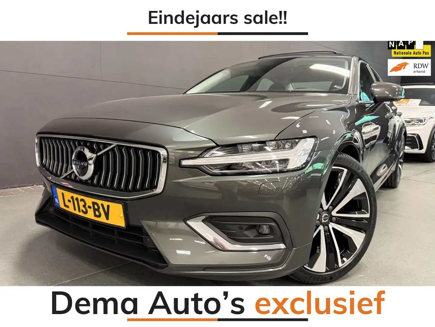 Volvo S60 2.0 T5 Intro Edition PANO/LEDER/NAVI/H-KARDON/H-UP Gris - 1