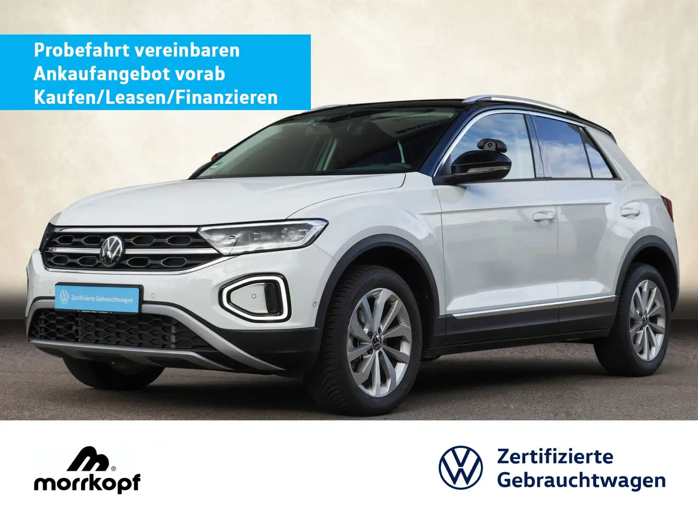Volkswagen T-Roc 1.5 TSI Style +RFK+IQ.DRIVE+ Bluetooth LED Weiß - 1