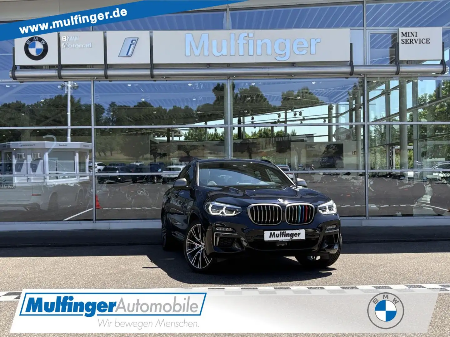 BMW X4 M 40d Gestik HUD ACC PanoD.SuView Ha/Ka.AHK 21 Schwarz - 1