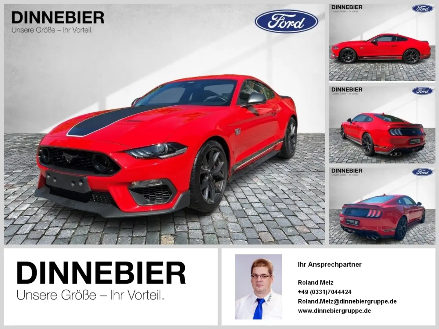 Ford Mustang MACH 1*Autom.*MAGNE RIDE* LED*NAVI, Kame Rood - 1