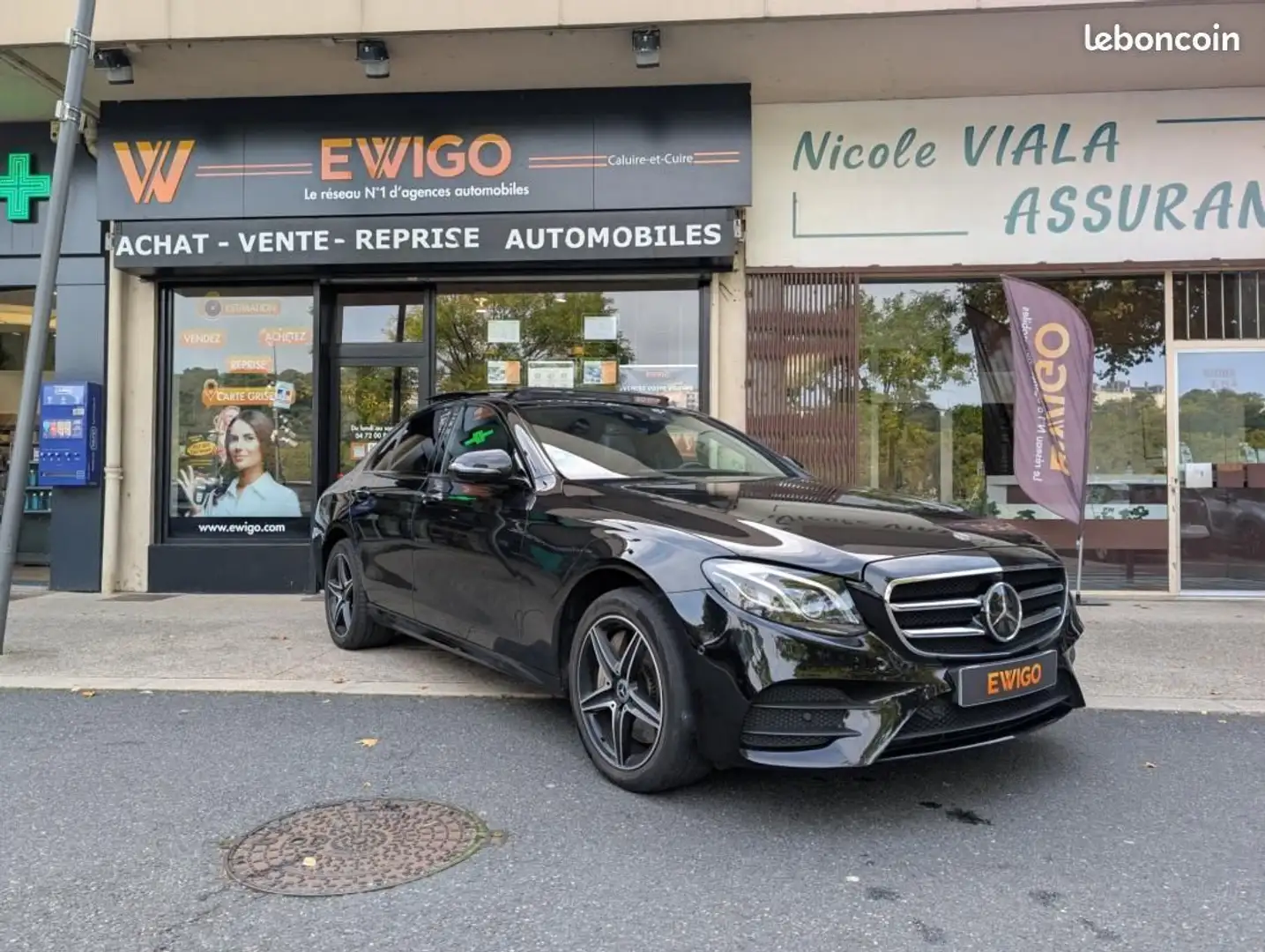 Mercedes-Benz E 300 Mercedes (W213) 300 DE 194%2B122 ch AMG LINE 9G-TRONIC %2B TOIT OUVRANT Noir - 1