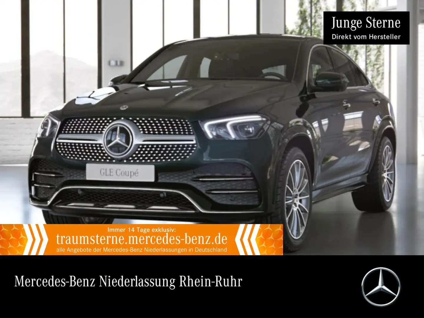 Mercedes-Benz GLE 350 d Coupé 4M AMG+EXCLUSIVE+PANO+360+21"+9G Grün - 1