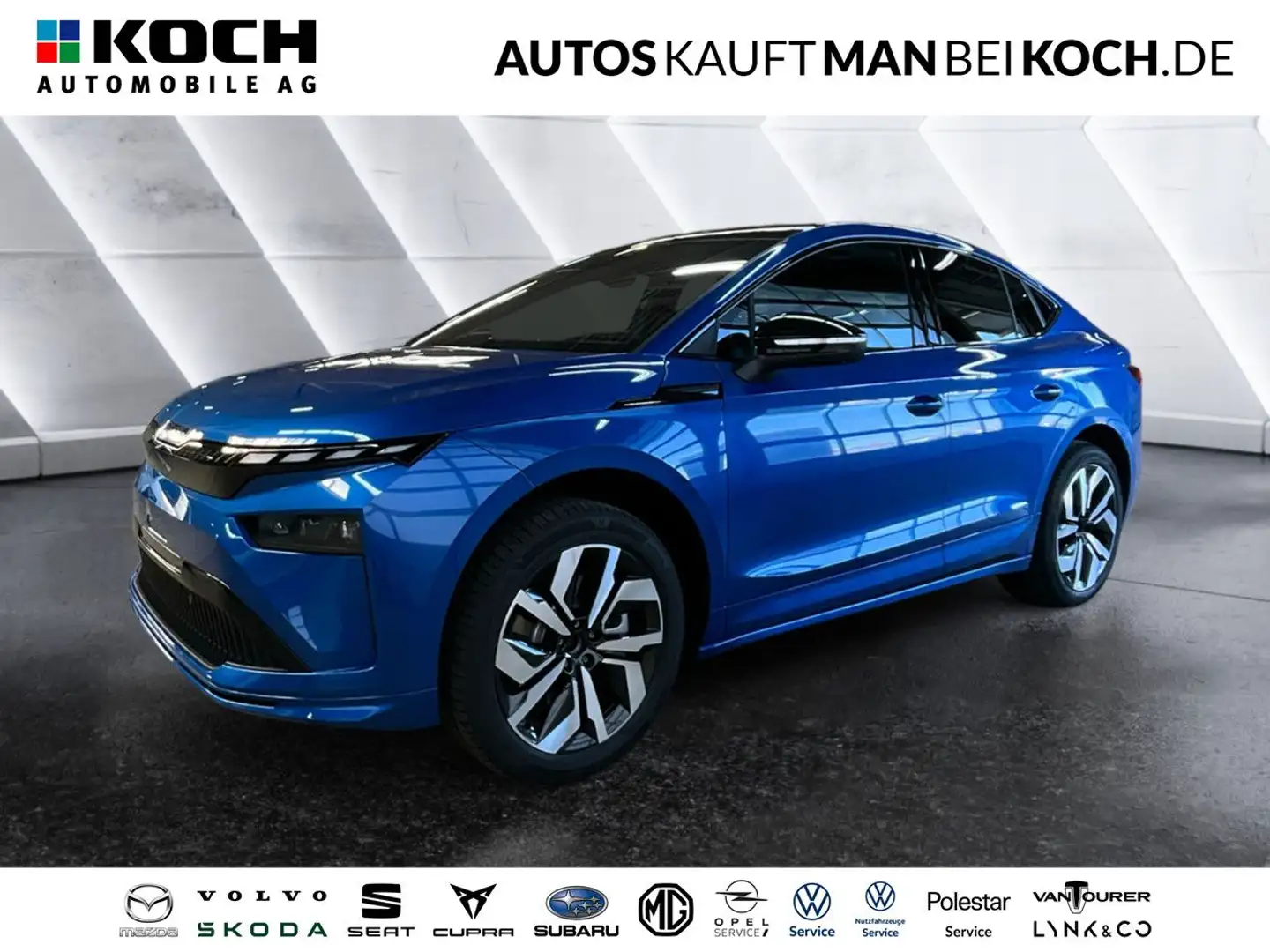 Skoda Enyaq Coupe 85 Sportline "MAXX" NAVI MATRIX AHZV Blau - 1