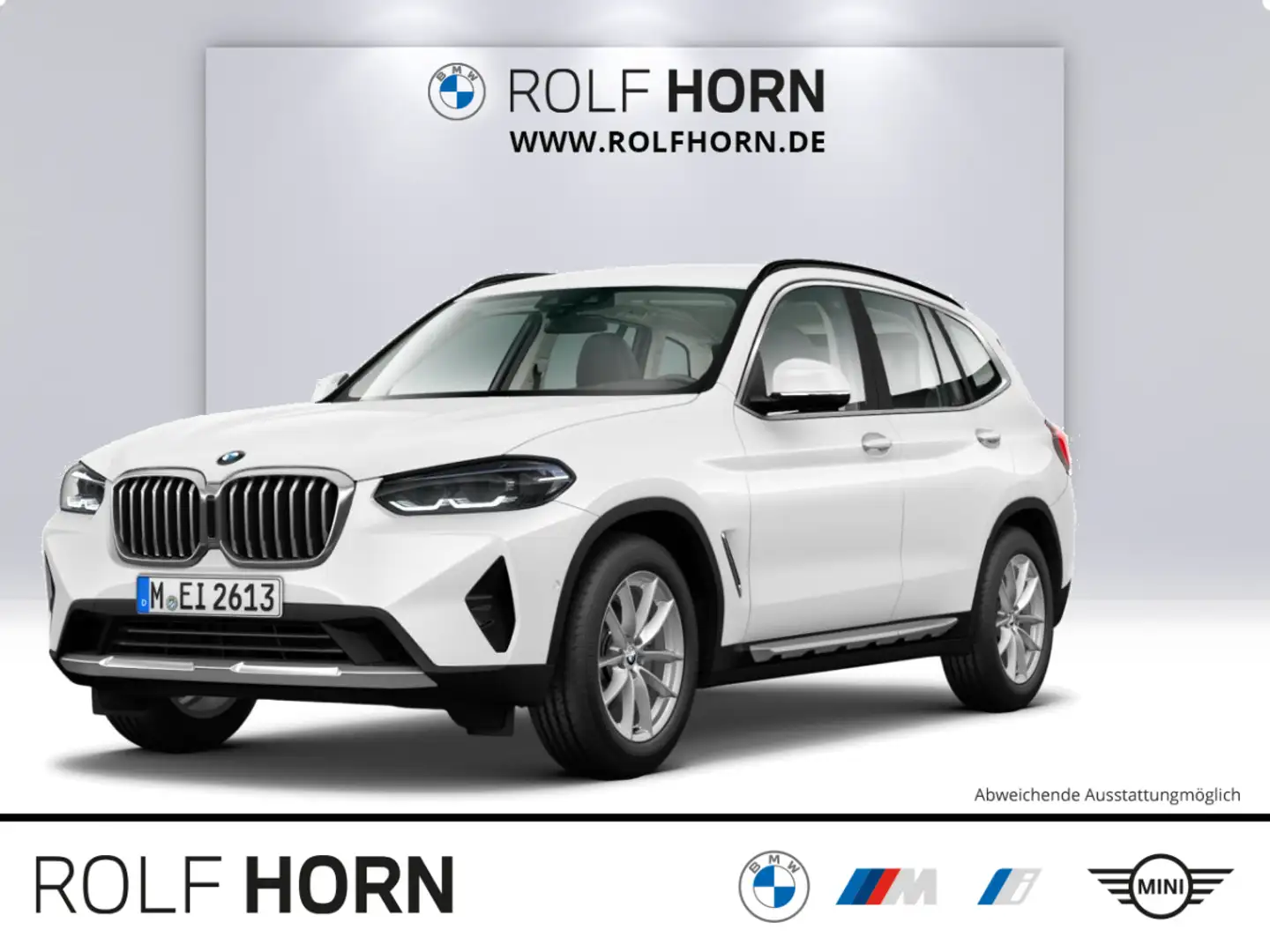 BMW X3 xDrive20i AHK HiFi RfKam. Navi Sportsitze LED Weiß - 1