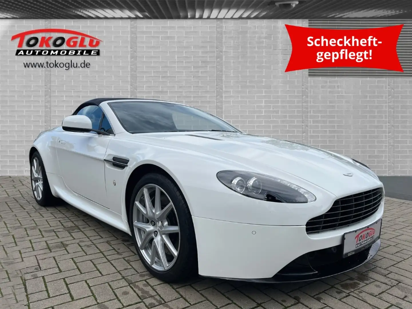 Aston Martin Vantage V8 VANTAGE ROADSTER LEDER NAVI LED SPORT Sportpake Weiß - 1