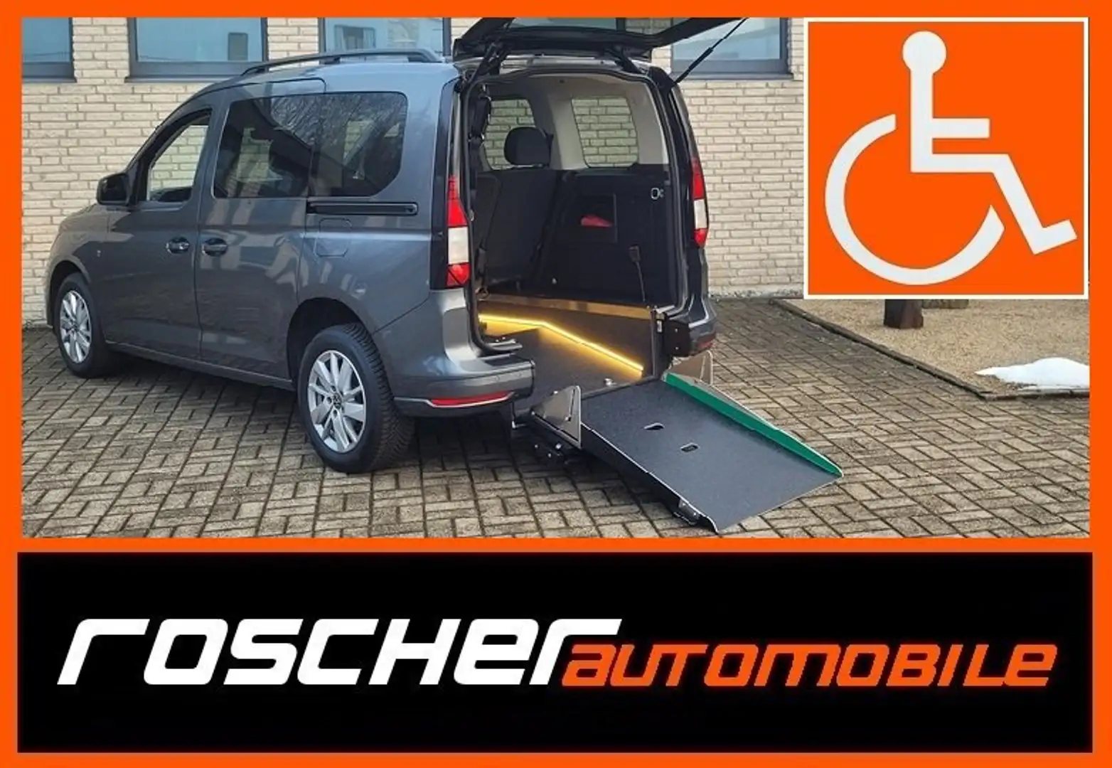 Volkswagen Caddy Life*Rollstuhlrampe*Flexrampe*Automatik* Gris - 1