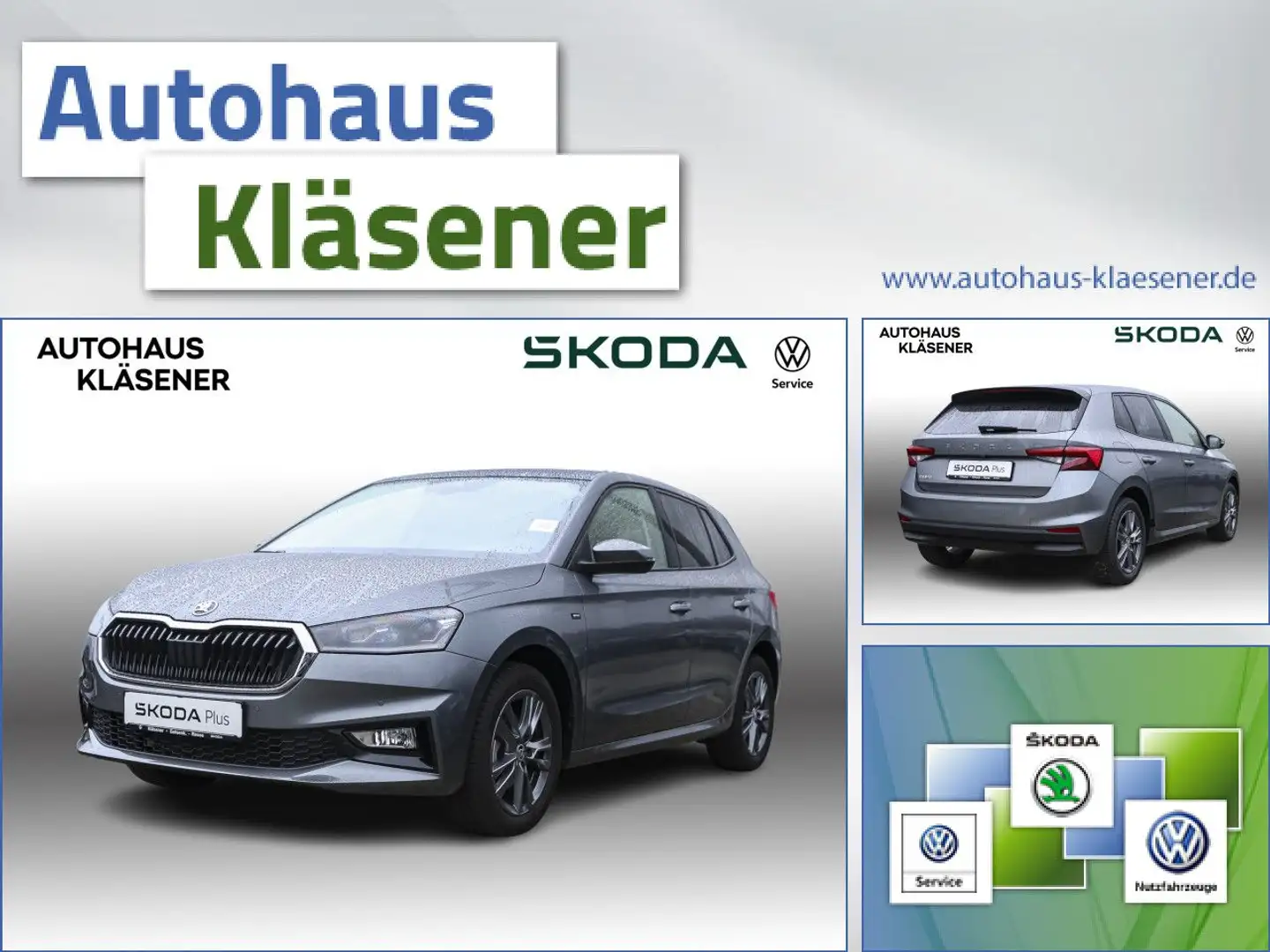 Skoda Fabia Drive 1.0TSI 85KW DSG PANO LED RKAM ACC NAV Grau - 1