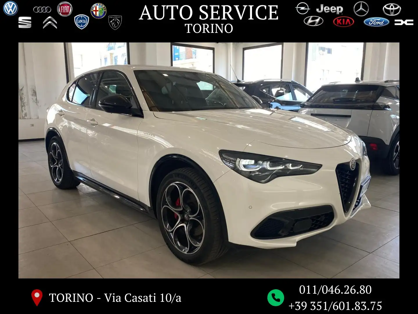 Alfa Romeo Stelvio Stelvio 2.2 t Veloce Q4 210cv auto Bianco - 1