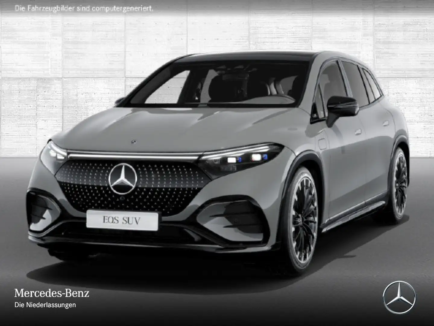 Mercedes-Benz EQS SUV EQS 580 4Matic AMG Fahrass 360° Pano Burmester HUD Grau - 2