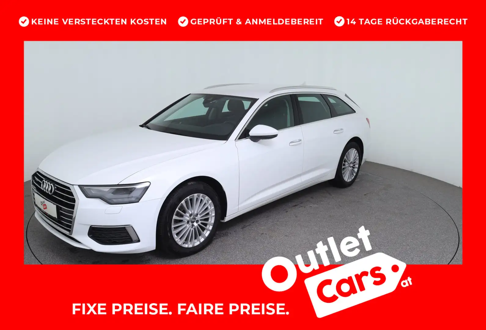 Audi A6 40 TDI quattro Design Weiß - 1