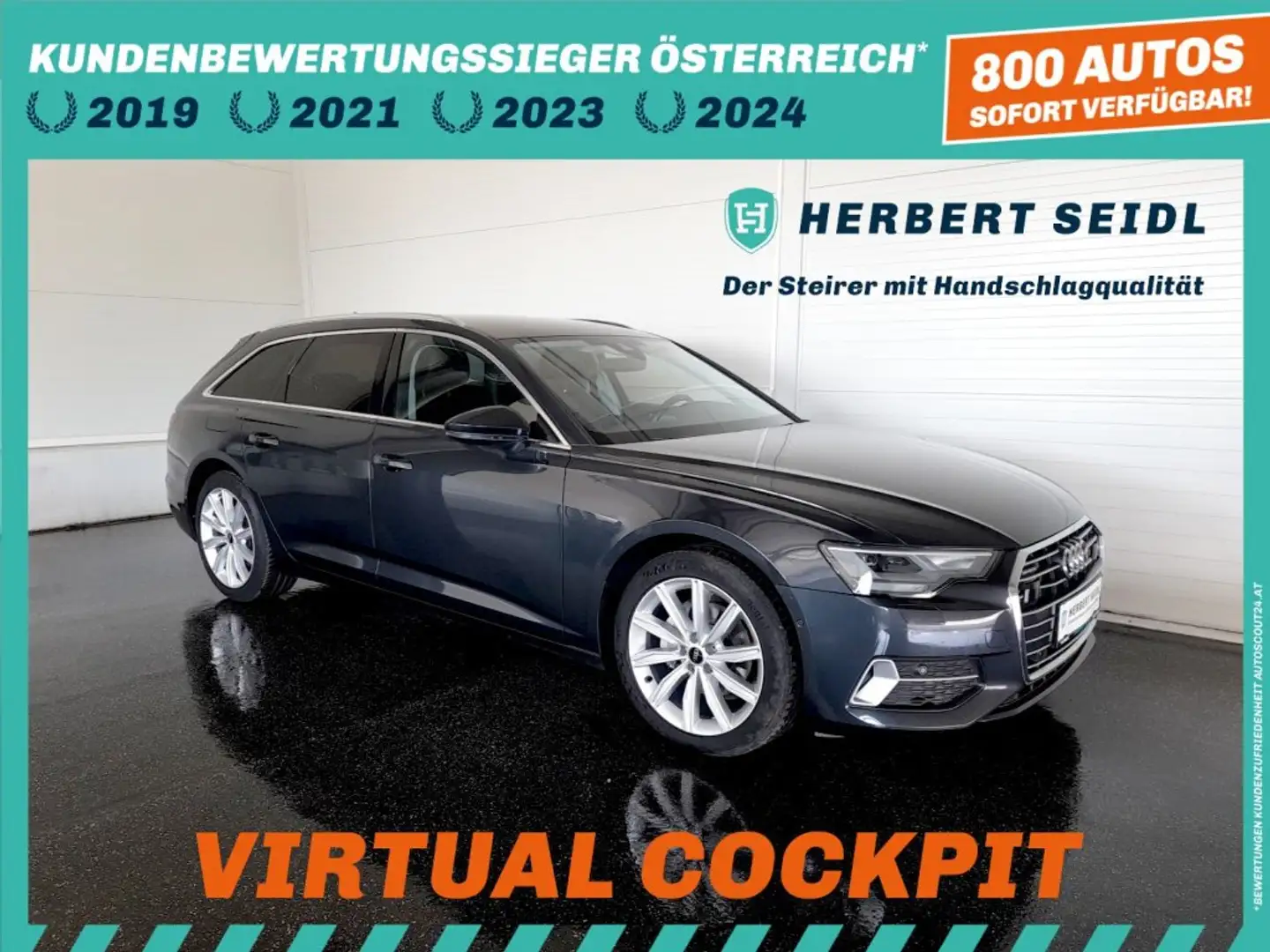 Audi A6 Avant SPORT QUATTRO 40 TDI S-tr *LEDER MIT MEMORY / 19 ZOLL / VIRTUELL PLUS / VOLL-LED MIT FLA / NAVI / ASS PAKET TOUR* Grau - 1