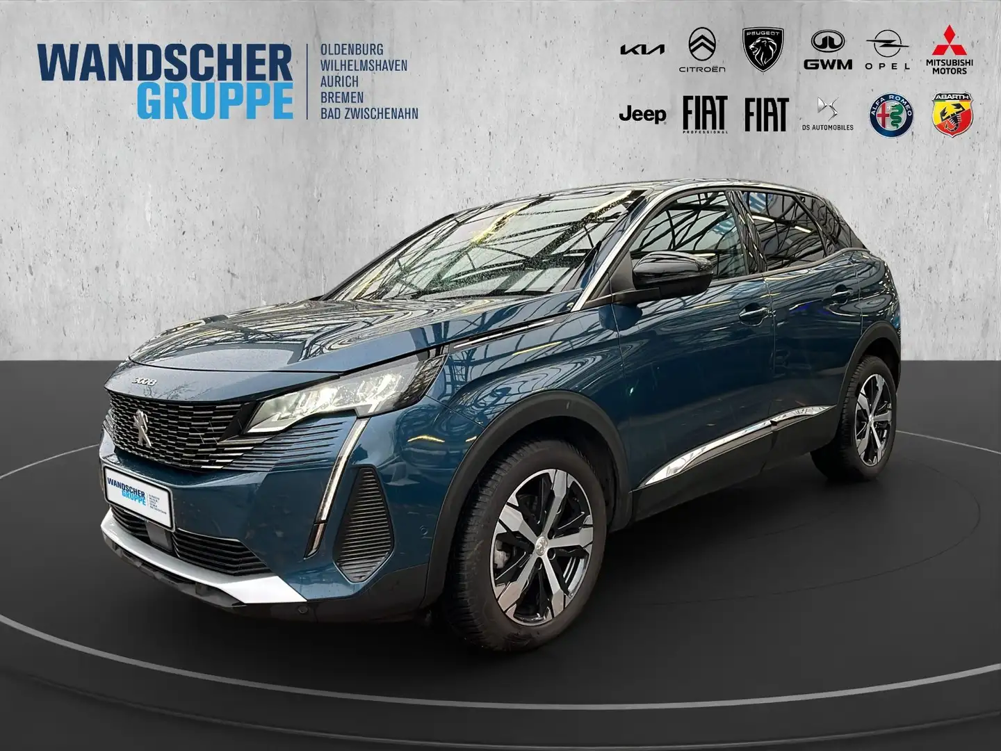 Peugeot 3008 Allure Pack PT 130 Navi+SHZ+RFK+Allwetter+LM Bleu - 1