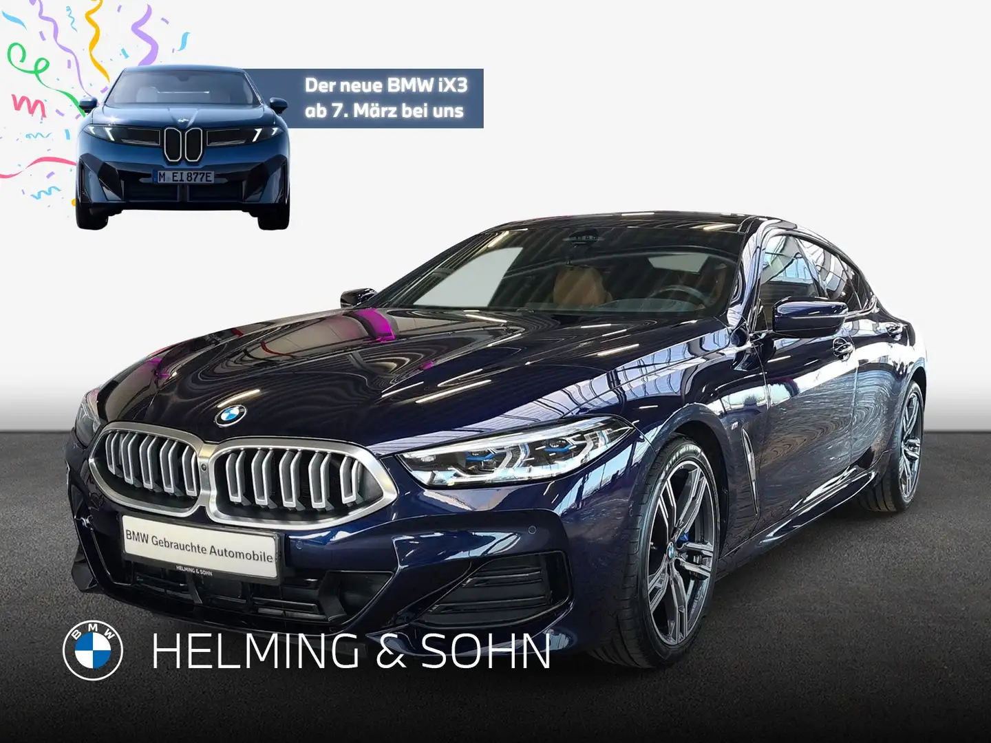 BMW 840 i Gran Coupé M-Sport Pano Laser ACC SoftClose uvm. Blau - 1