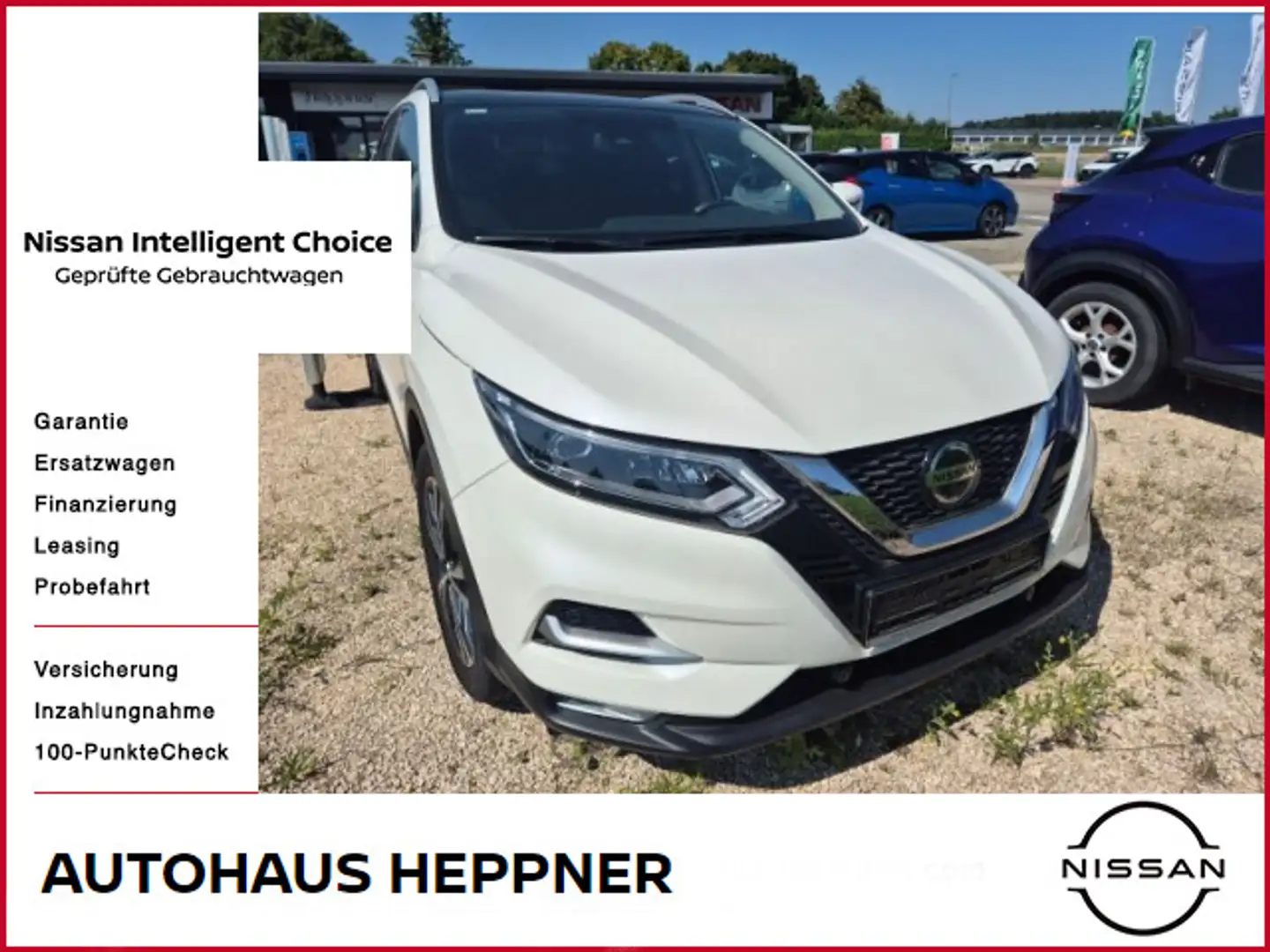 Nissan Qashqai 1.3 DIG-T 159PS N-Connecta Glasdach LED Blanc - 1