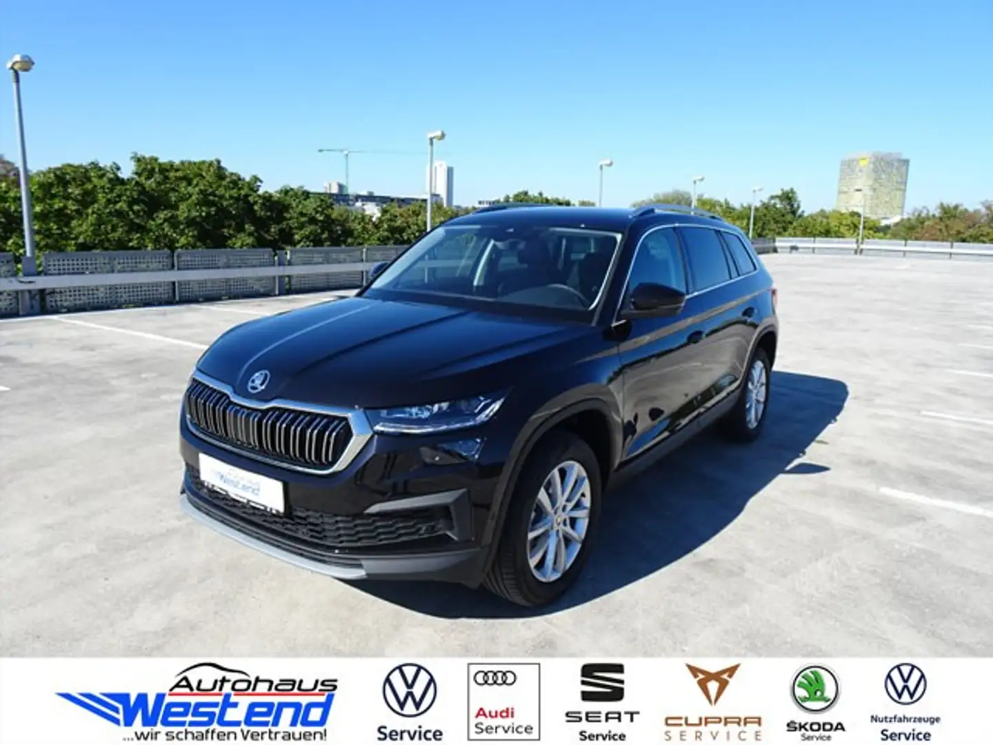 Skoda Kodiaq Style 1.5l TSI 110kW Aut. LED Navi Leder Klima Negro - 2