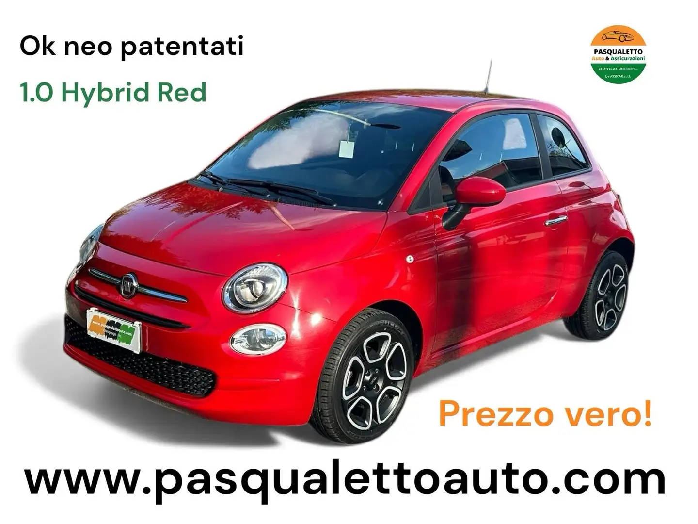 Fiat 500 500 1.0 hybrid (Red) 70cv Rouge - 1