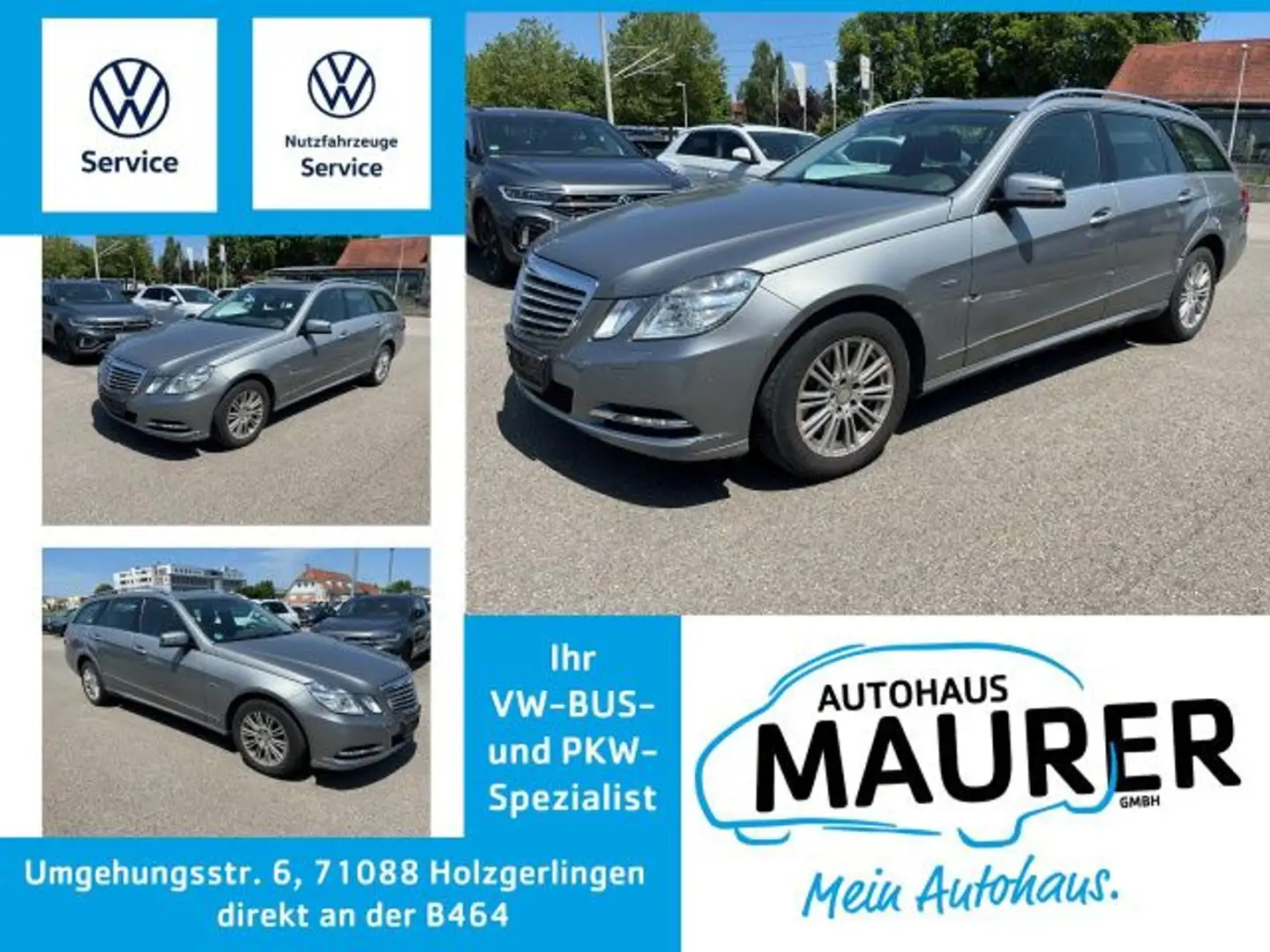 Mercedes-Benz E 250 T CDI Elegance Navi Pano Bi-Xenon Leder Grau - 1