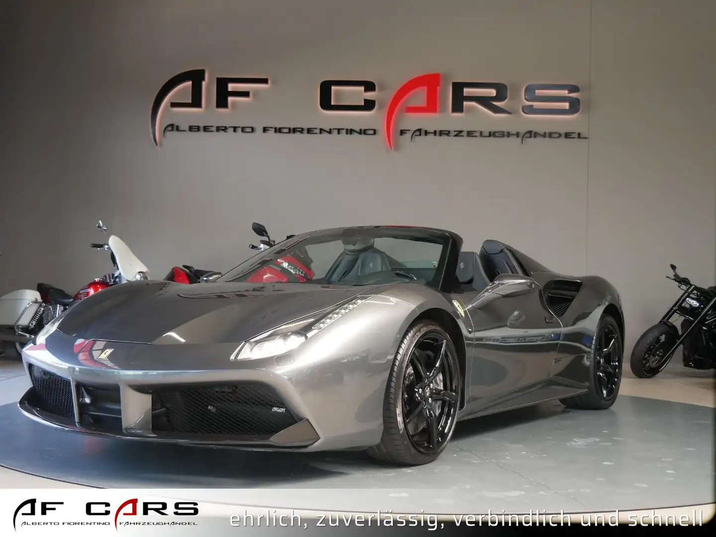 Ferrari 488 Spider Sport Abgas Kamera Carbon Lenkrad, Scuderia Gris - 1