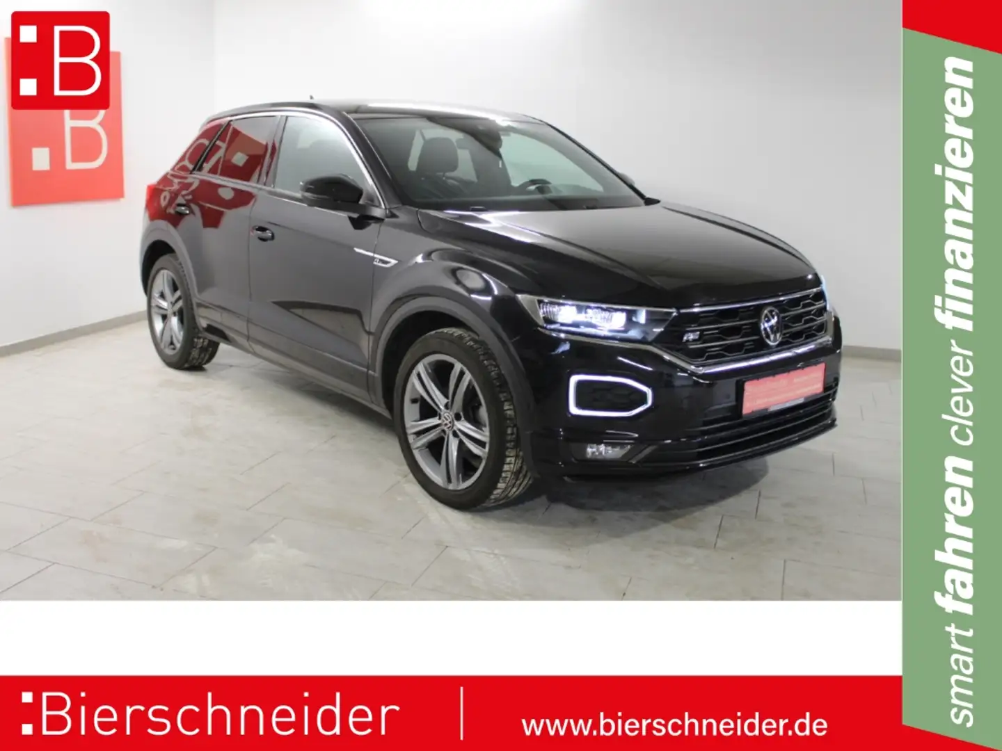 Volkswagen T-Roc 1.5 TSI DSG RLine 18 AHK ACC LED Schwarz - 1