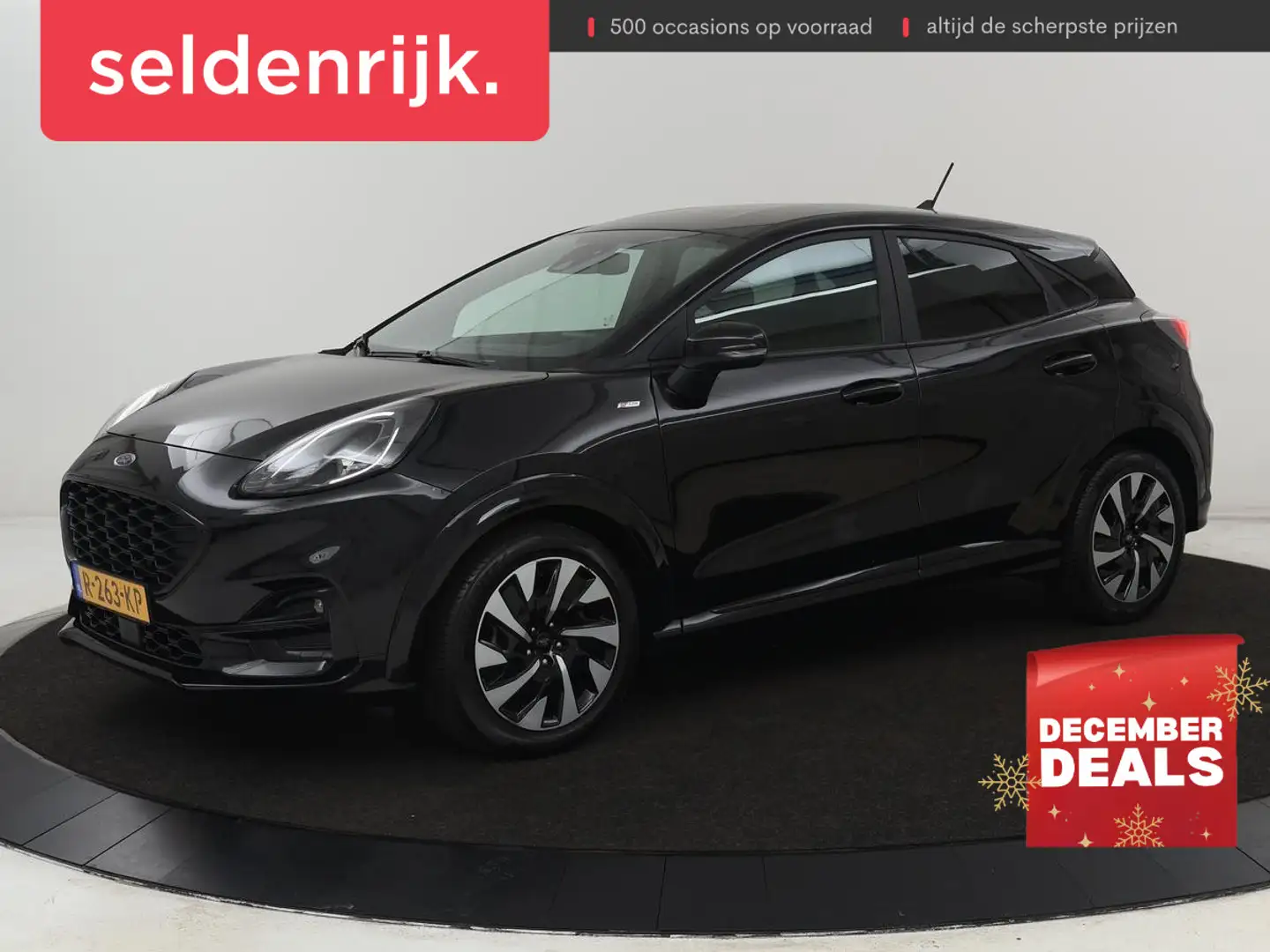 Ford Puma 1.0 EcoBoost Hybrid ST Line | Carplay | Full LED | Zwart - 1