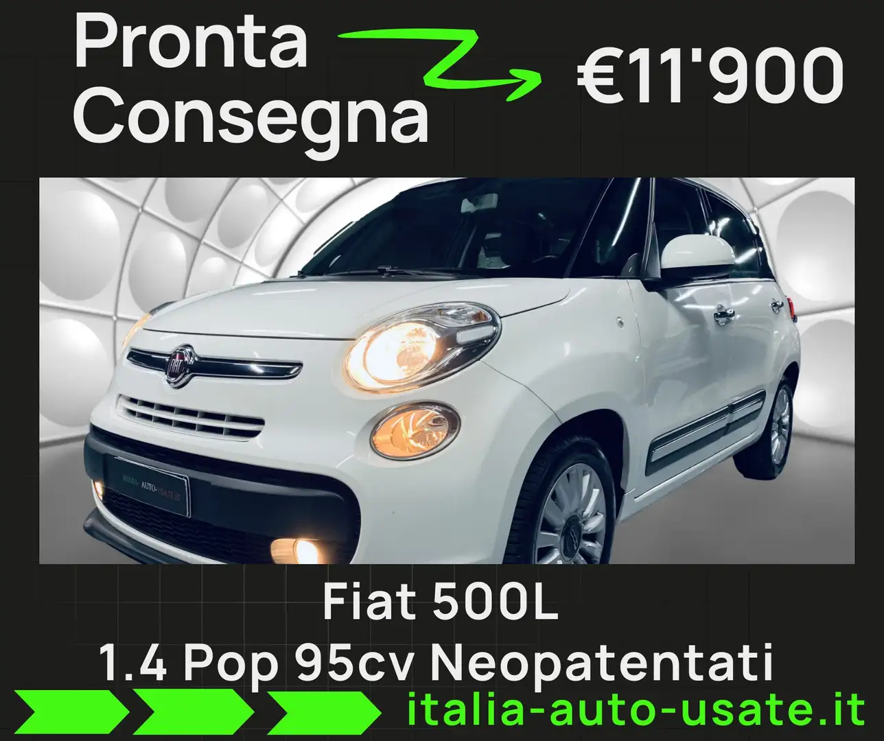 Fiat 500L 500L 1.4 Pop Star 95cv Neopatentati E6 Blanc - 1