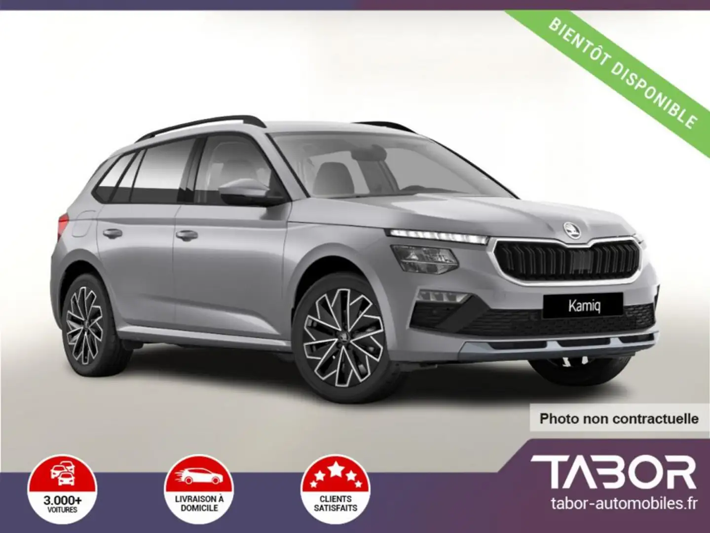 Skoda Kamiq TSI 116 DSG Selec Kessy Cam radars Argent - 1