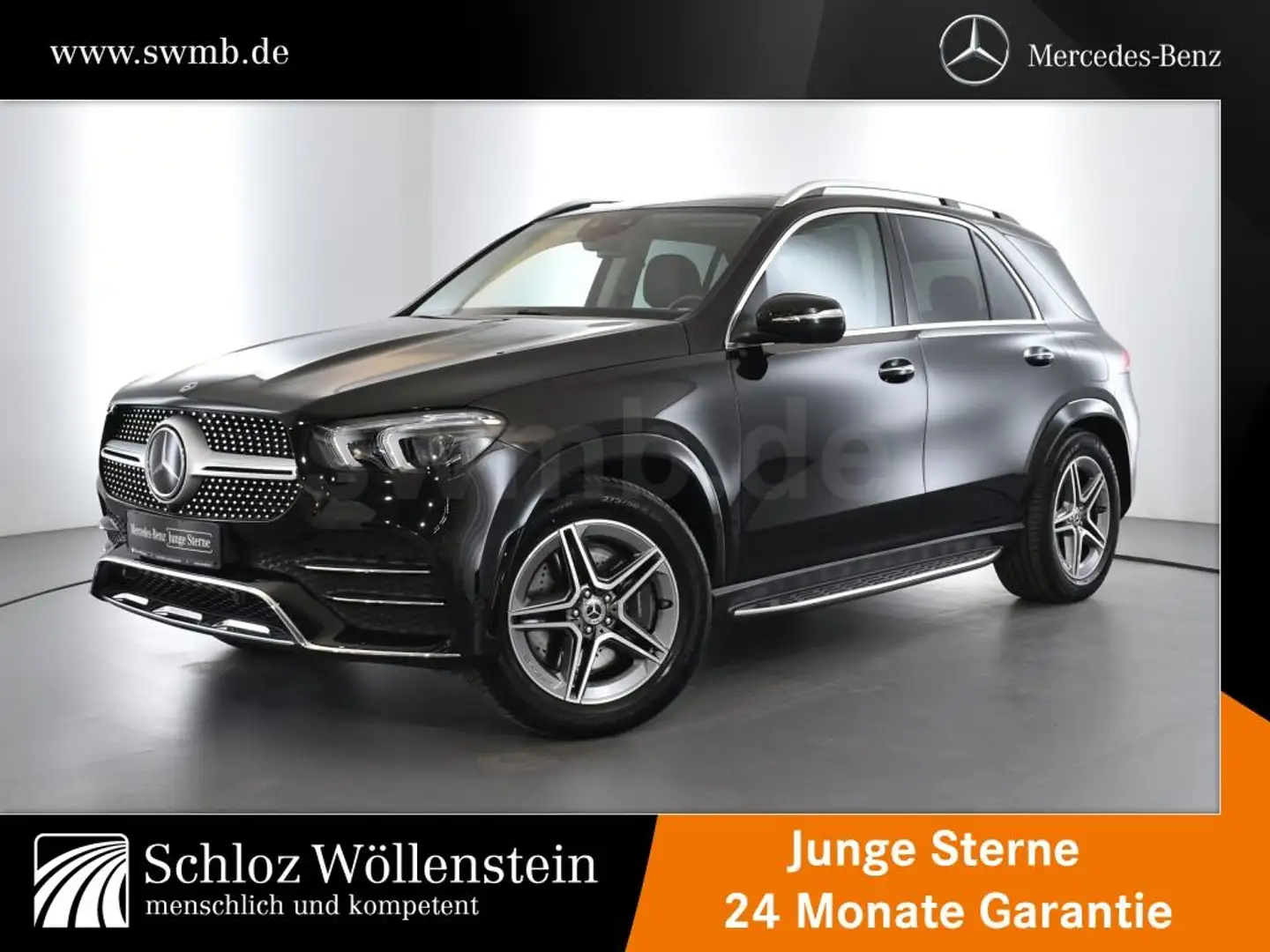 Mercedes-Benz GLE 350 de 4M AMG/MULTIBEAM/AHK/Fahrass/PanoD/360 Schwarz - 1