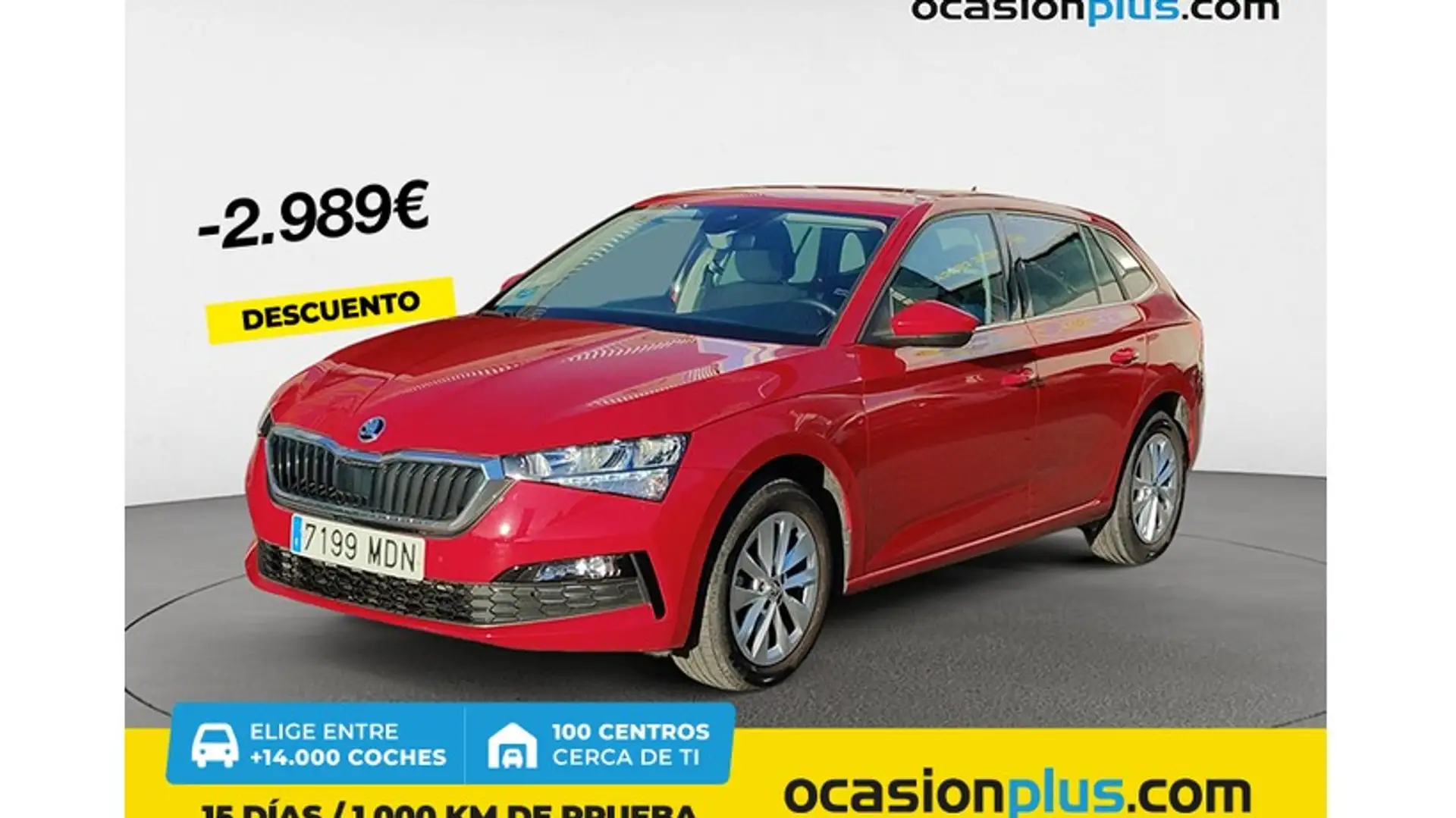 Skoda Scala 1.0 TSI Ambition 81kW Rood - 1