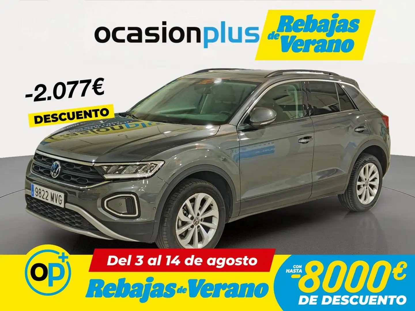 Volkswagen T-Roc 1.0 TSI Life 85kW Gris - 1