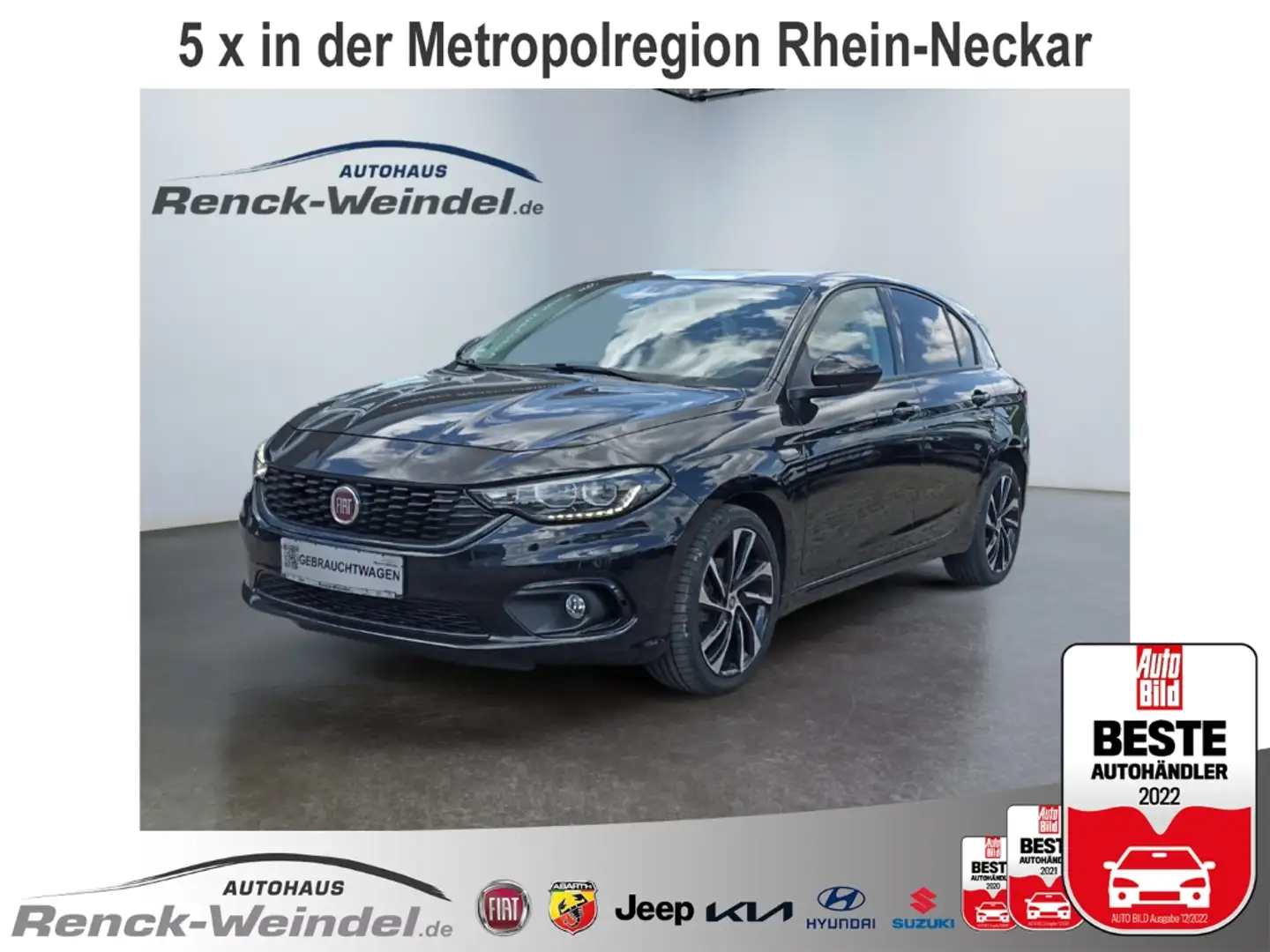 Fiat Tipo S-Design 1.4 T-Jet Navi Bi-Xenon Apple CarPlay And Negro - 1